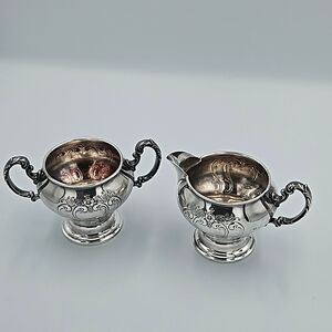 Gorham Silver Sugar and Creamer Set